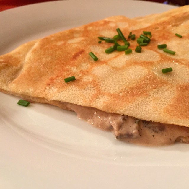 Crêpe Champignons Lardons 