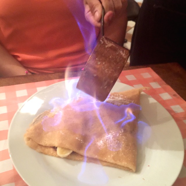 Crêpe Nutella Banane Flambée