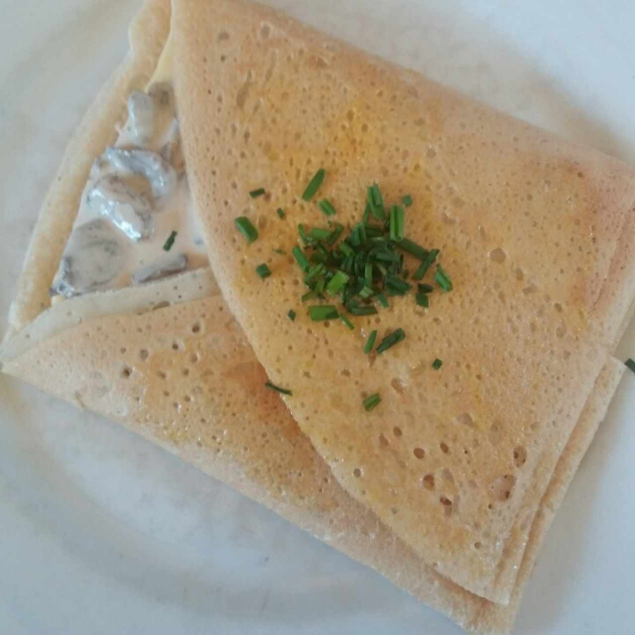 Creppe con champiñones 