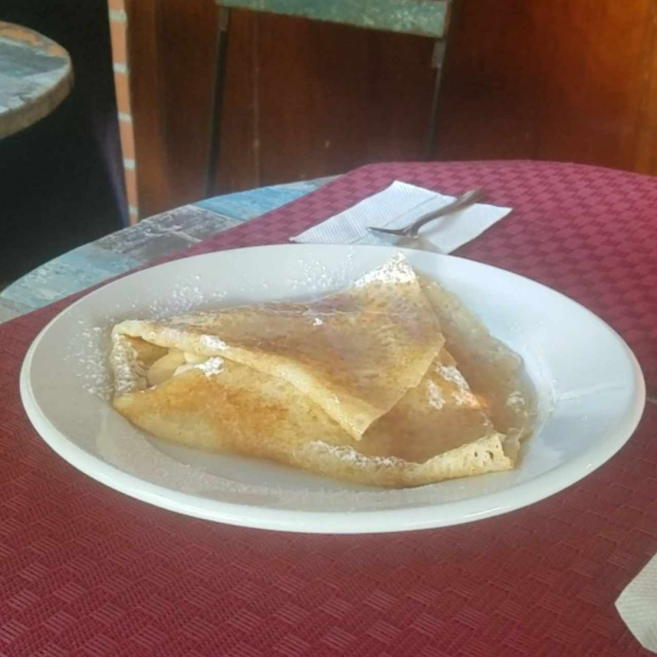 crepe de cambur flambeé