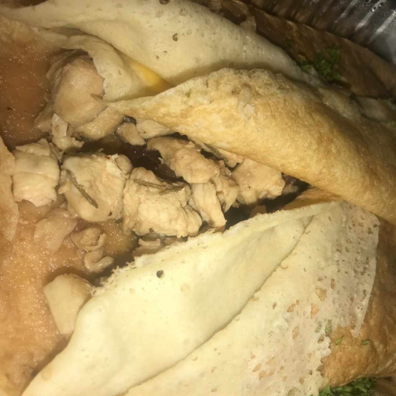 crépe poulet