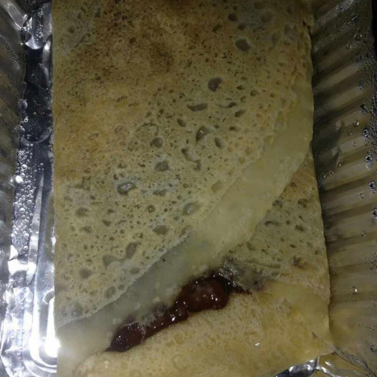 Crepe de Nutella, excelente