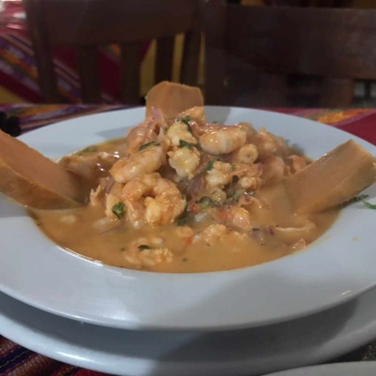 Ceviche de camarones 
