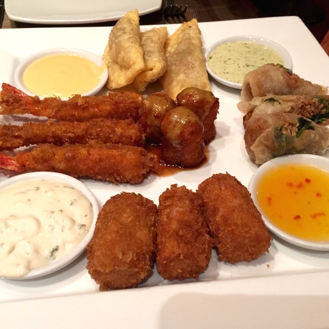 Plato de degustacion thai para 3 