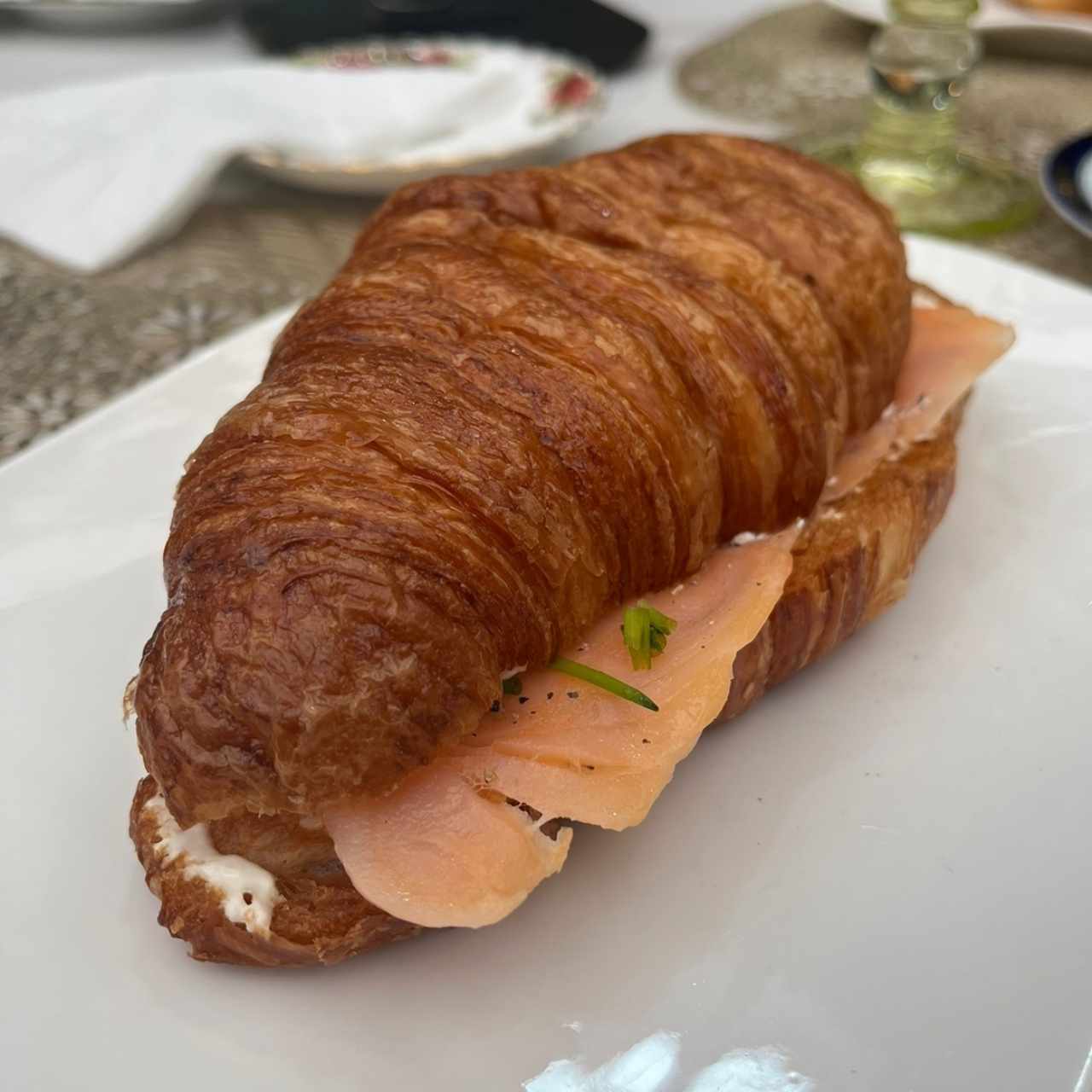 Croissant de salmón