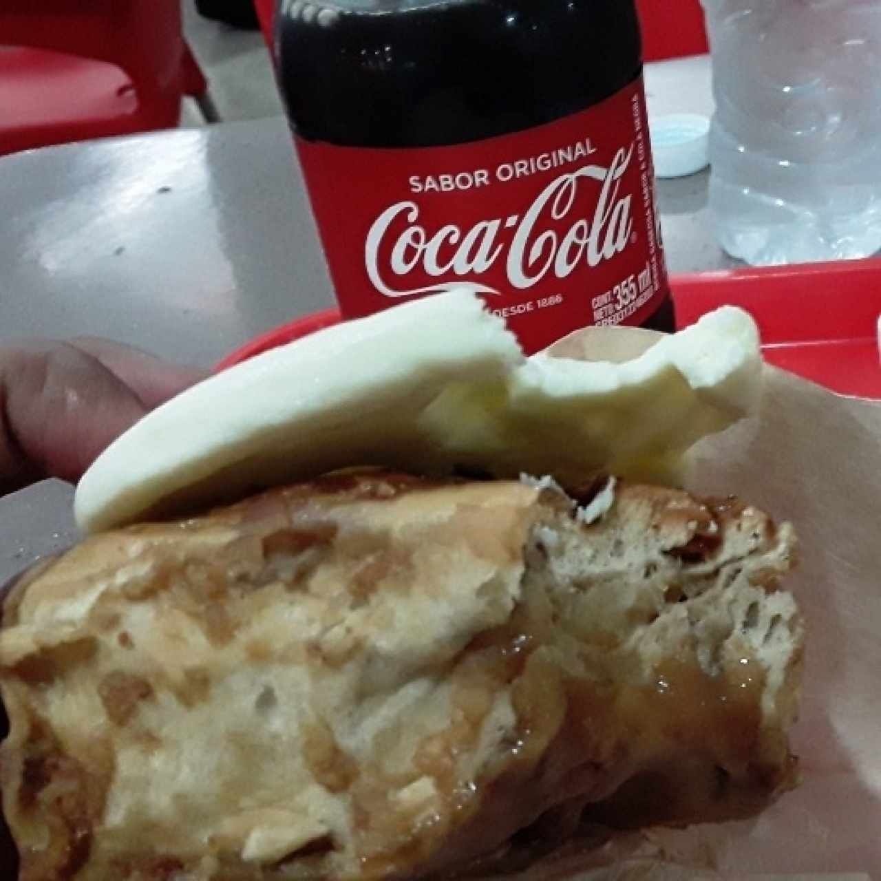 Golfeado con queso de mano