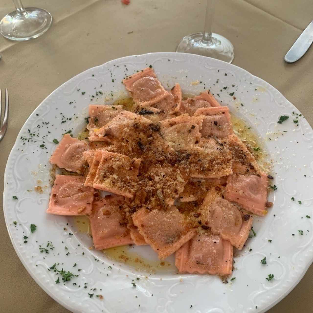 raviolis de auyana 