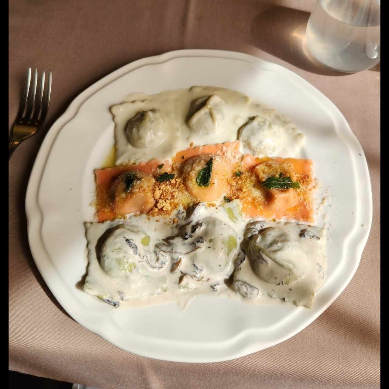 Trio de raviolis 