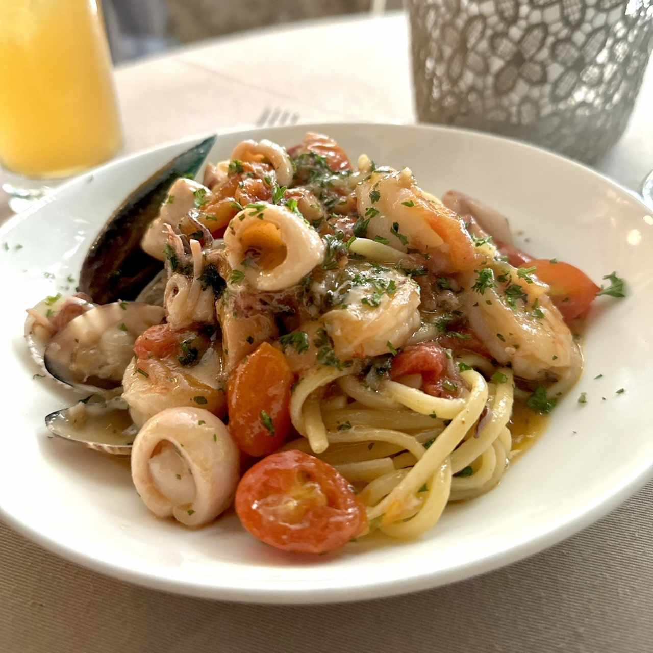Linguine frutti di mare (espectacular)