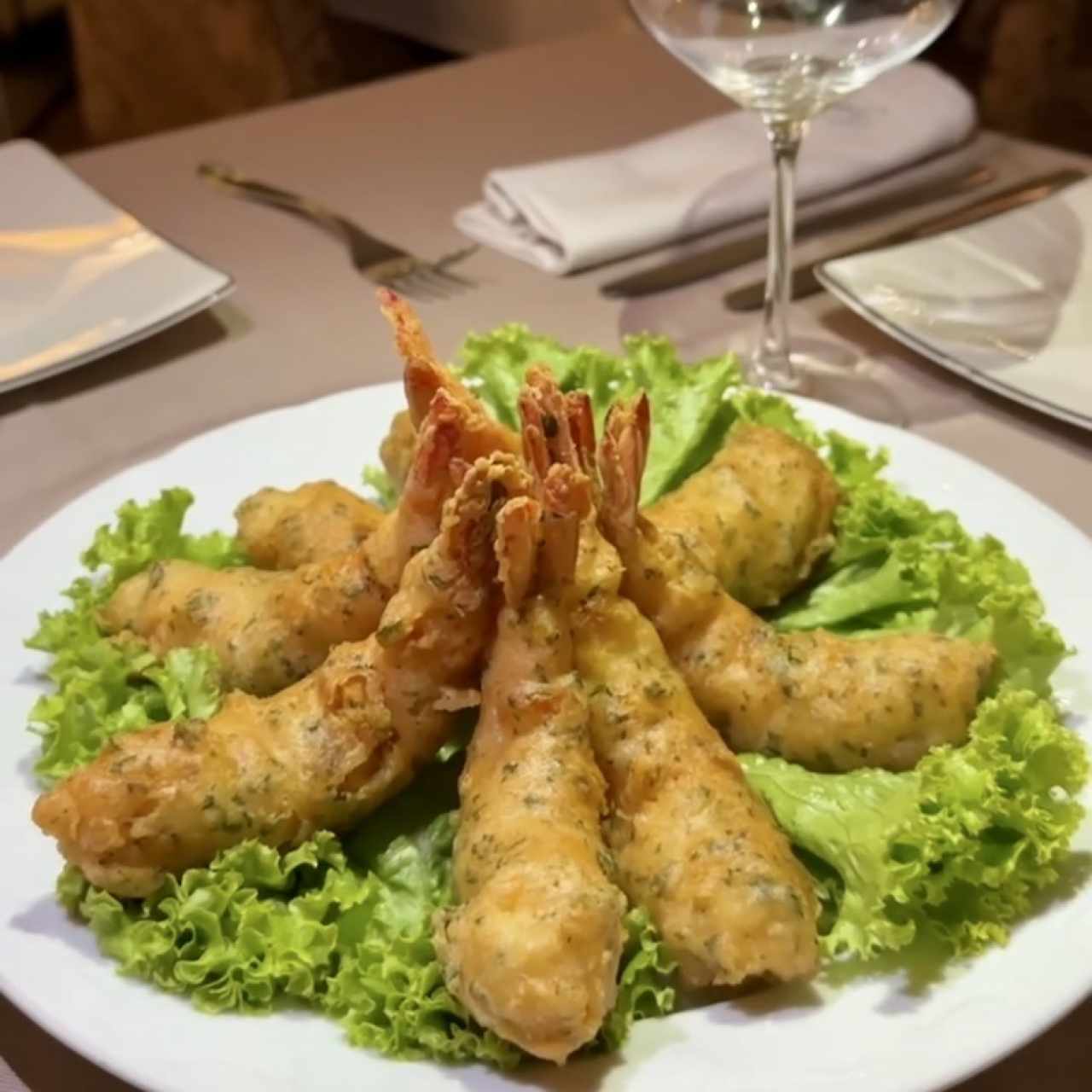 LANGOSTINOS EN TEMPURA