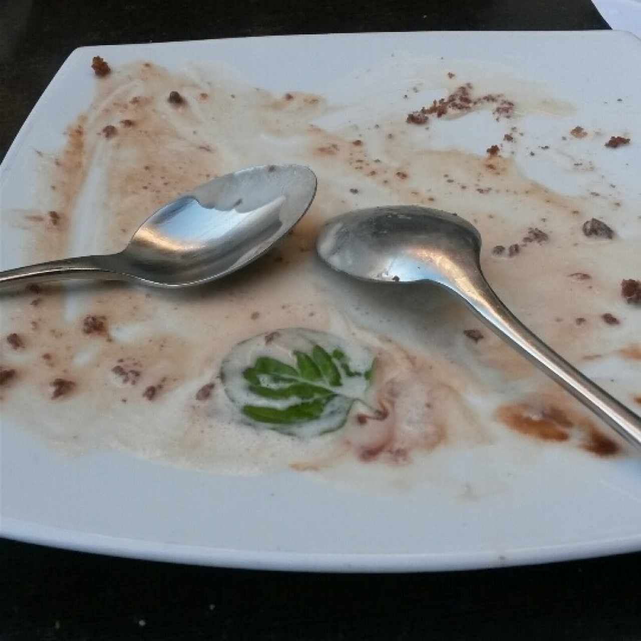 Brownie con helado, tan buena que no da tiempo de tomar la foto!