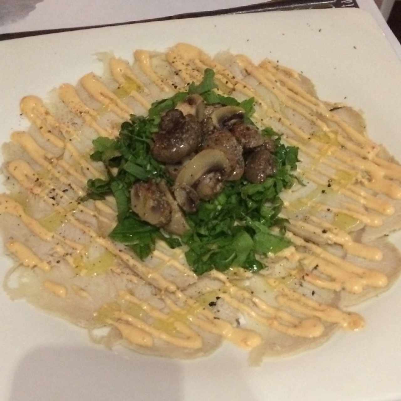 Carpacho de pavo