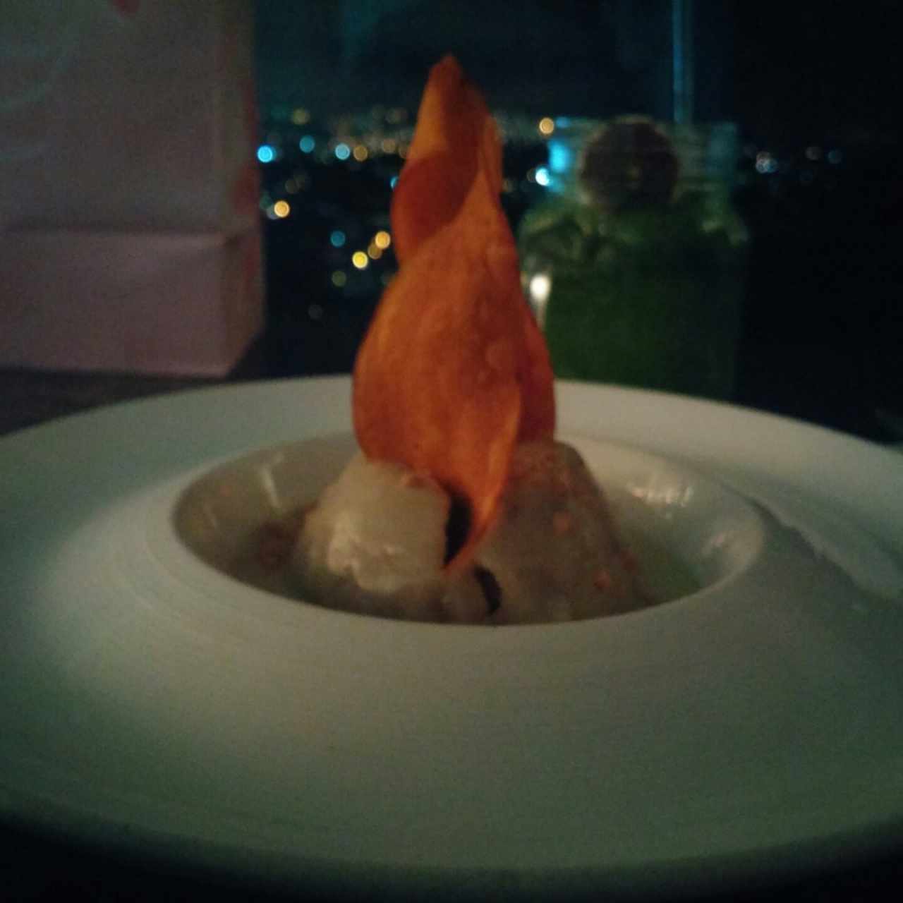 Mousse de plátano.