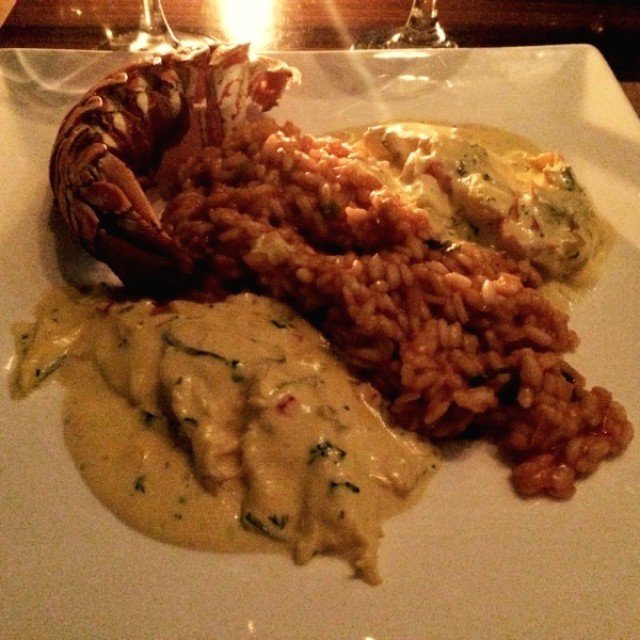 Risotto de langosta
