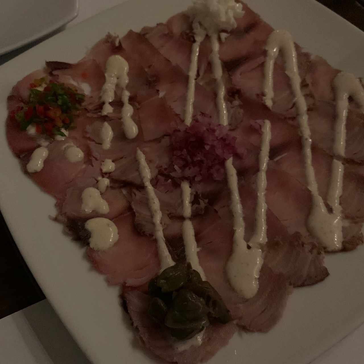 carpaccio de pez espada 