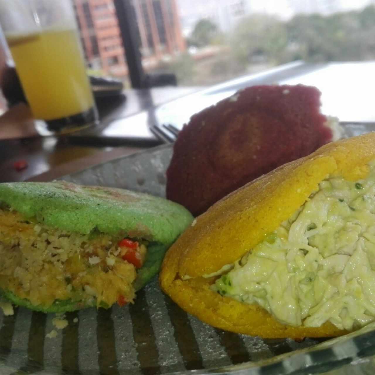 trio de arepas