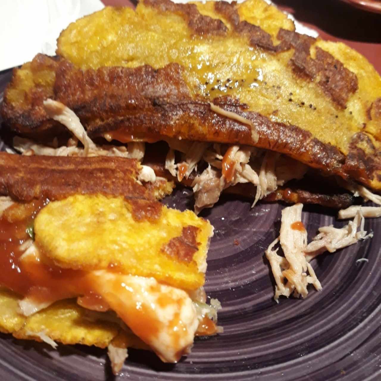 Patacón de pernil