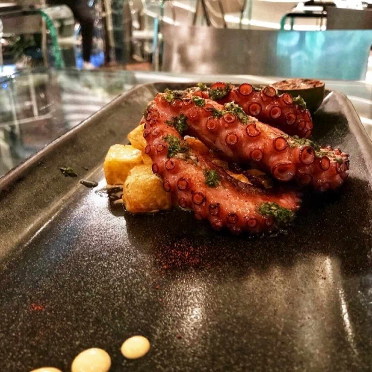 Pulpo al grill. 