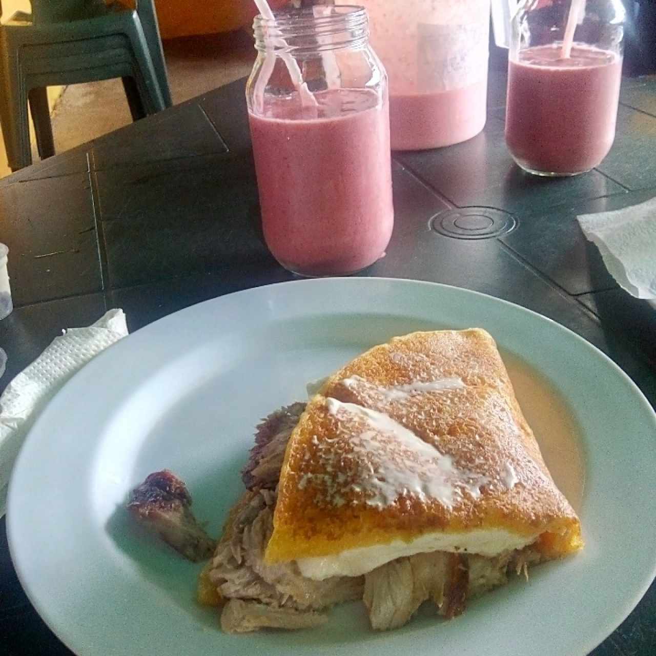 Cachapa Mixta Pernil y Queso