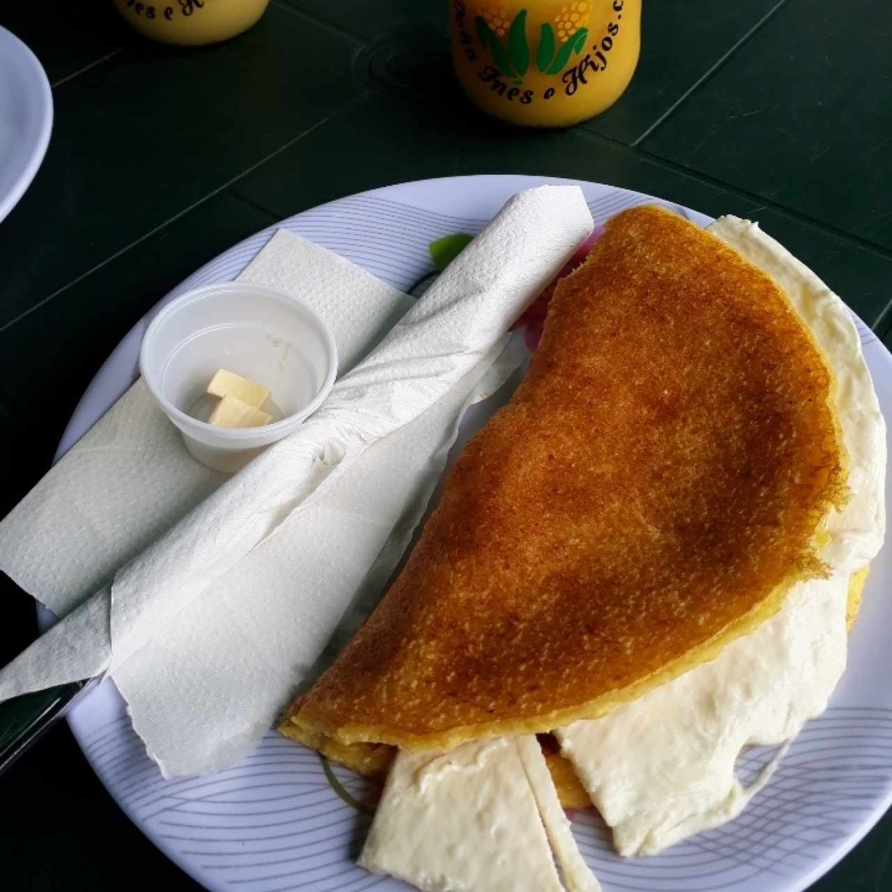 cachapa mediana con queso