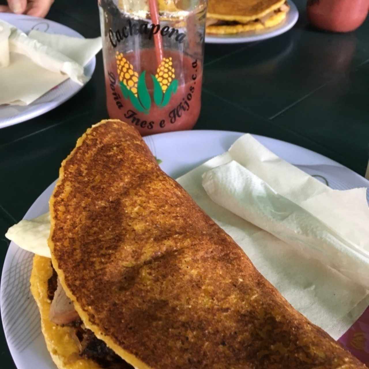 Cachapa grande mixta. 