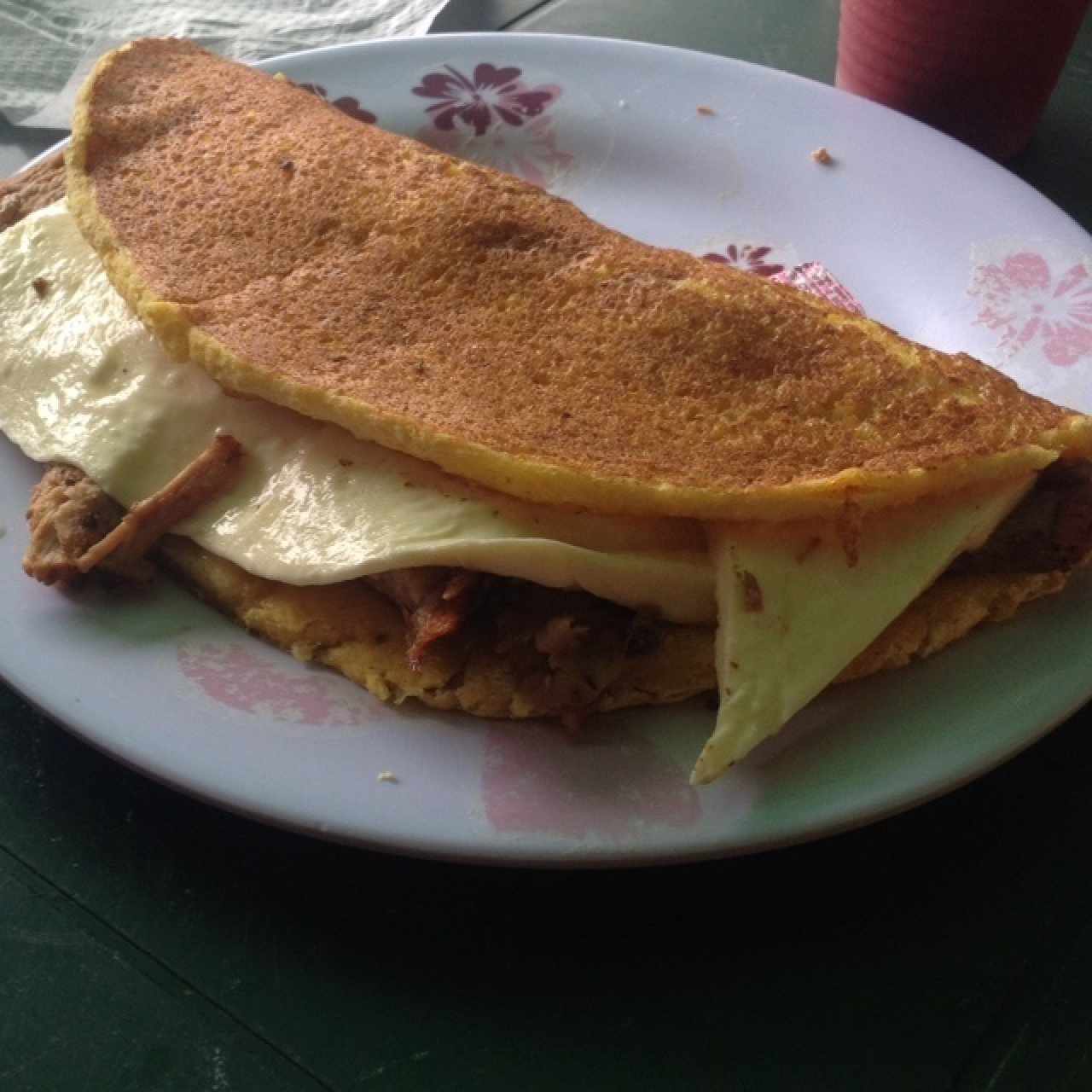 Cachapa Mixta que buen pernil
