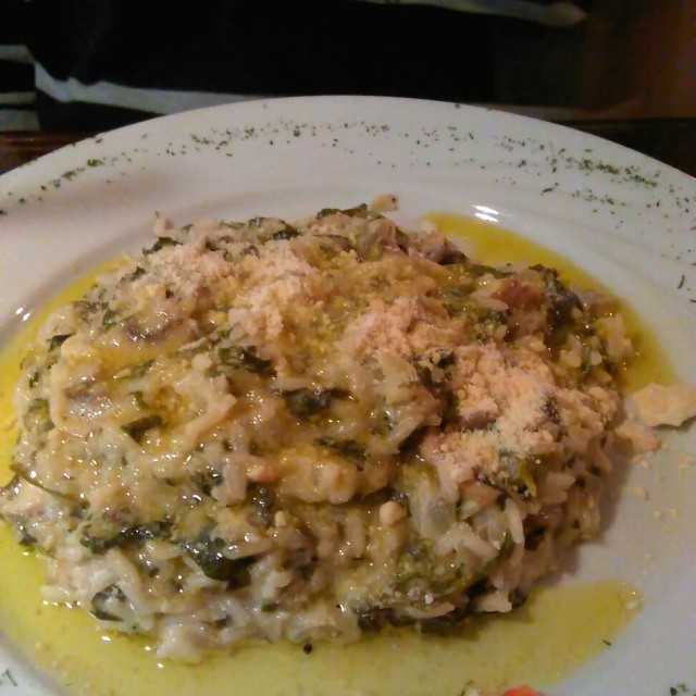 Risotto de Espinacas y Champiñones