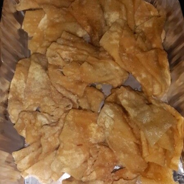 Wanton frito relleno para llevar