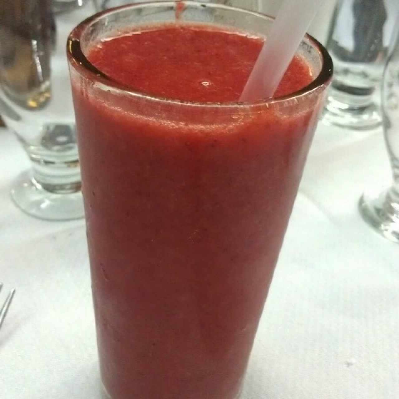 Batido de fresa