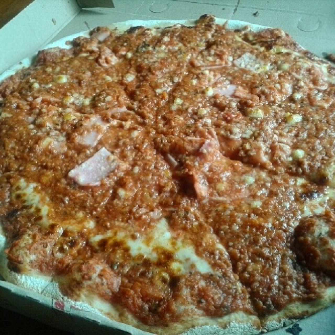 Pizza Parmesana, buena! 