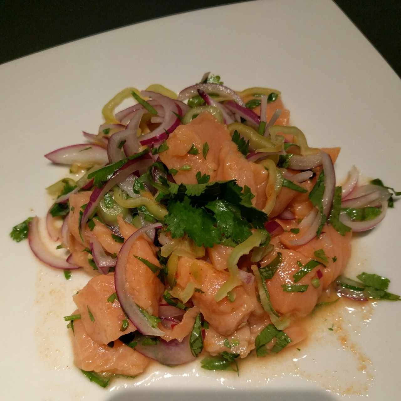 Ceviche de salmon 