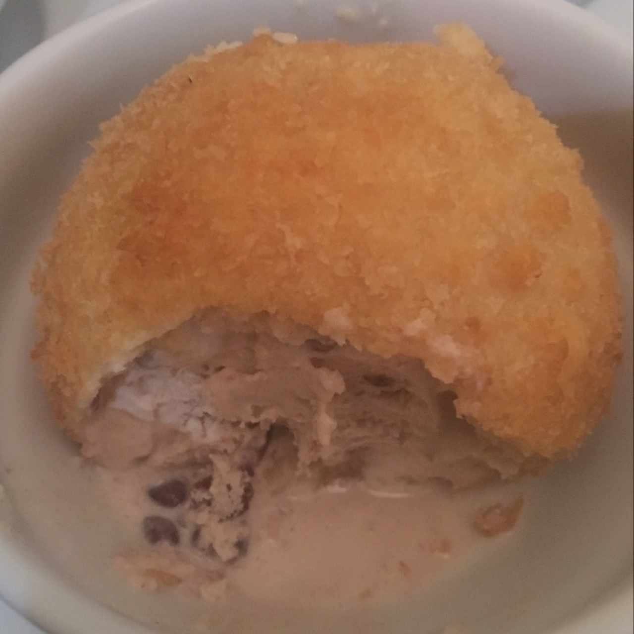 helado frito de caraota