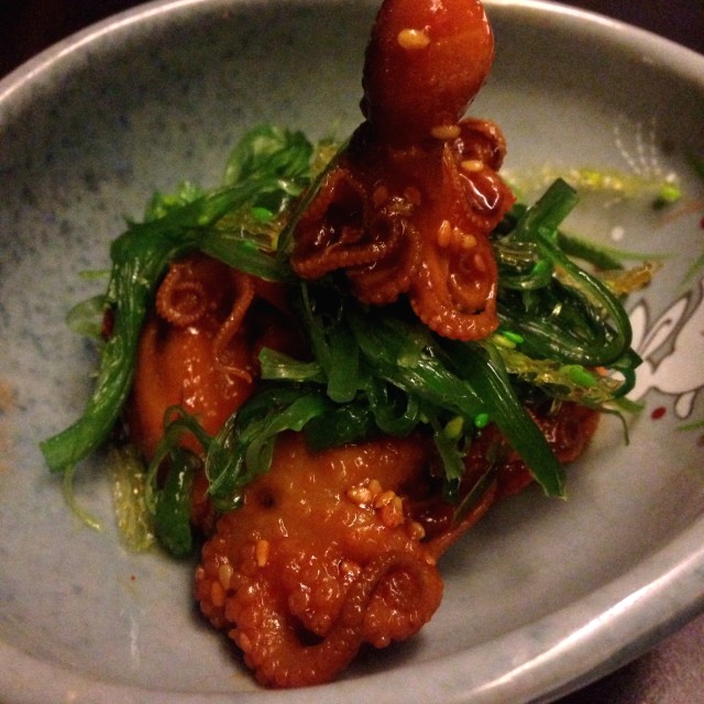 Ensalada de Pulpo Bebe con Wacame