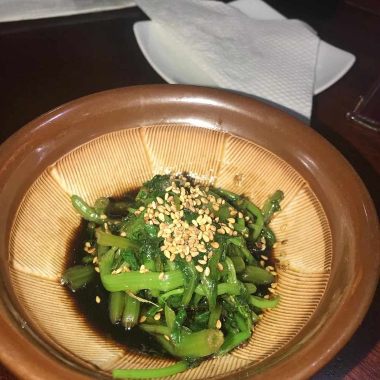 Ensalada de Berros Cocidos y Ajonjolí, Excelente