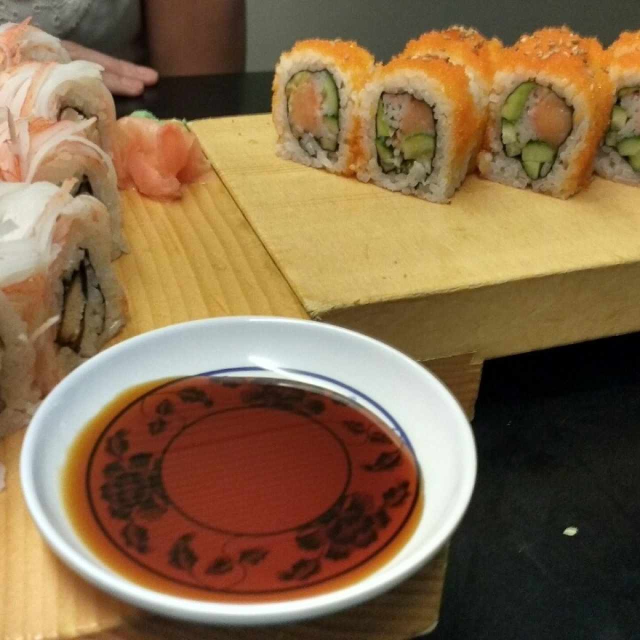 kani grill roll + disneyland roll