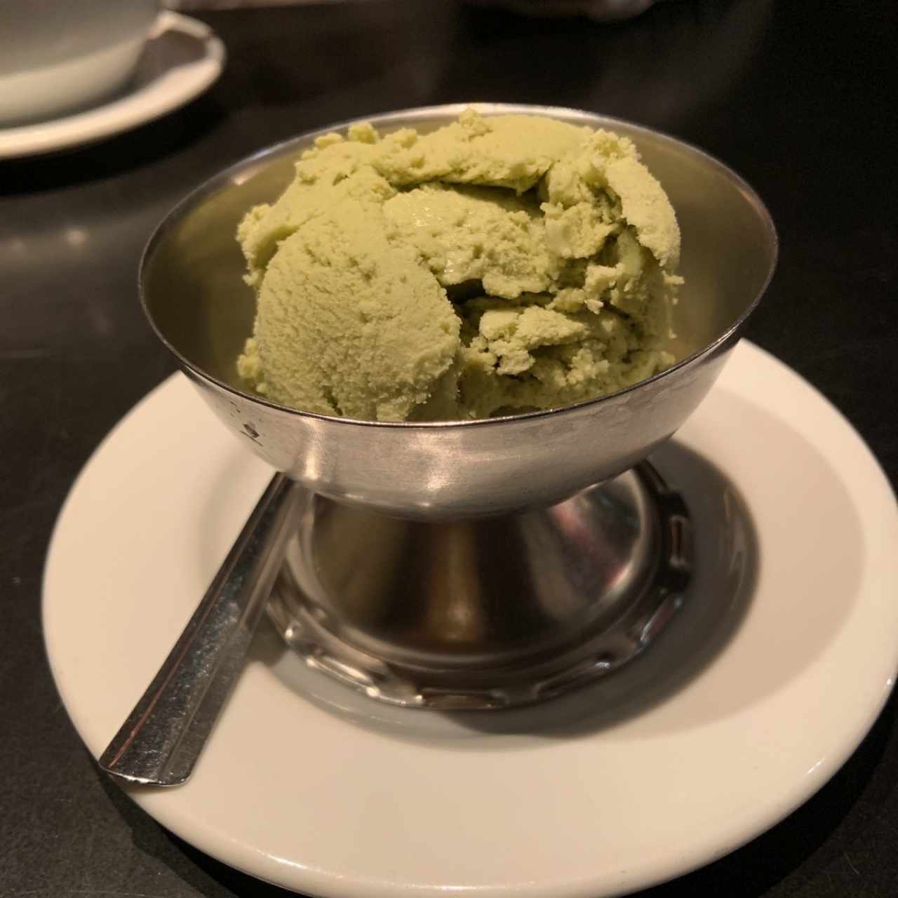 Helado de té verde