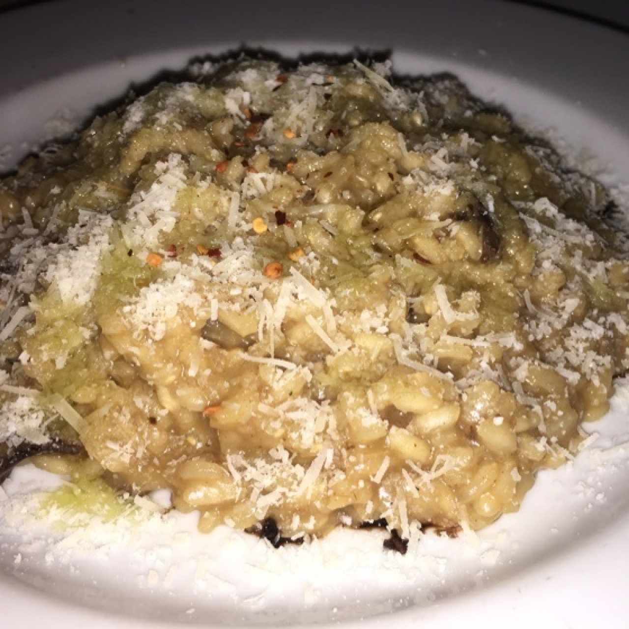 risotto de hongos portobello