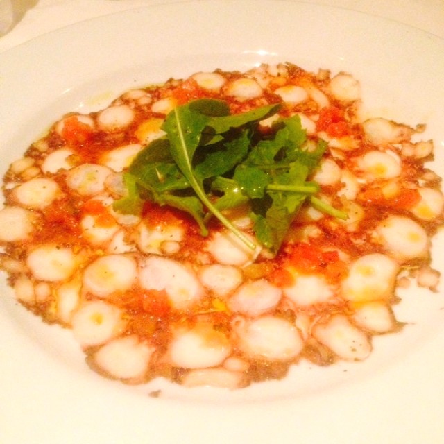Carpaccio de pulpo