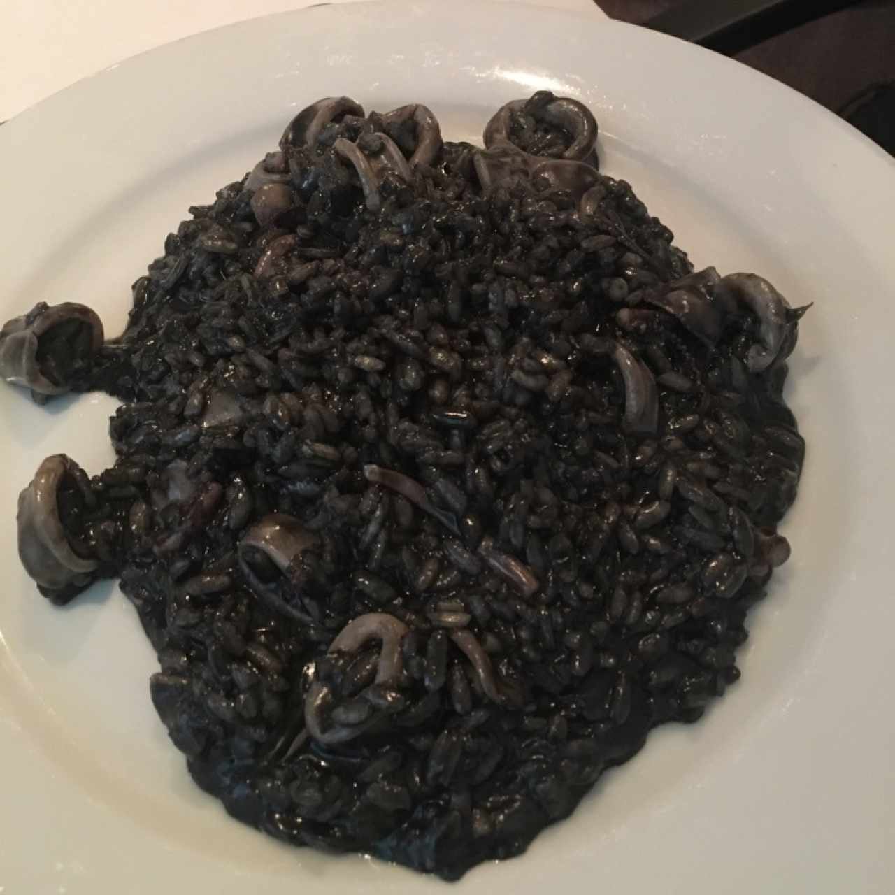 risotto de tinta de calamar 