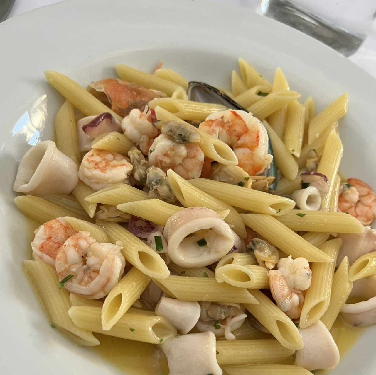 Pasta al Olio Fruti di Mare