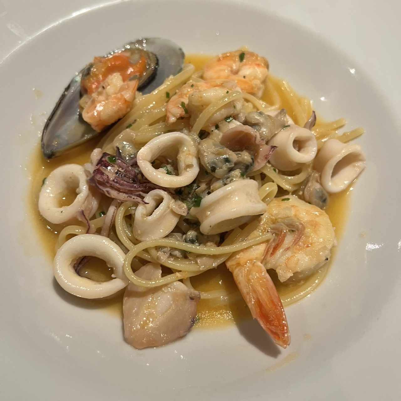 Pasta Oglio Frutti di Mare