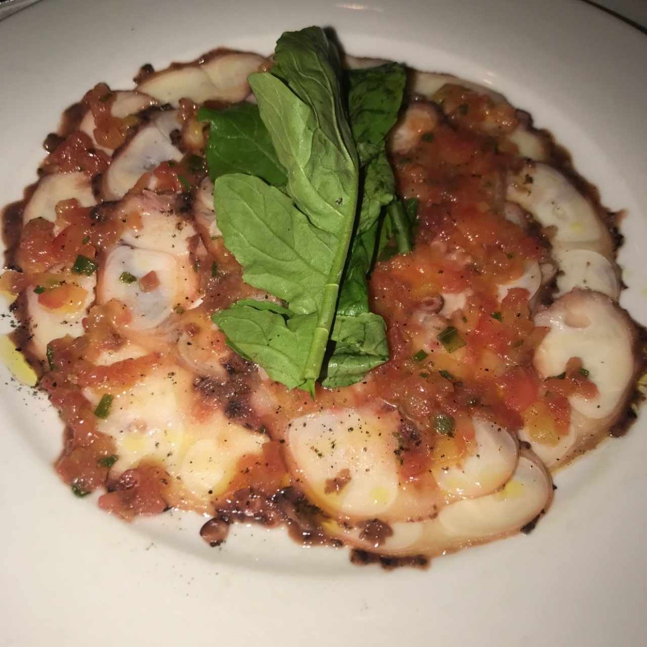 carpaccio de pulpo 