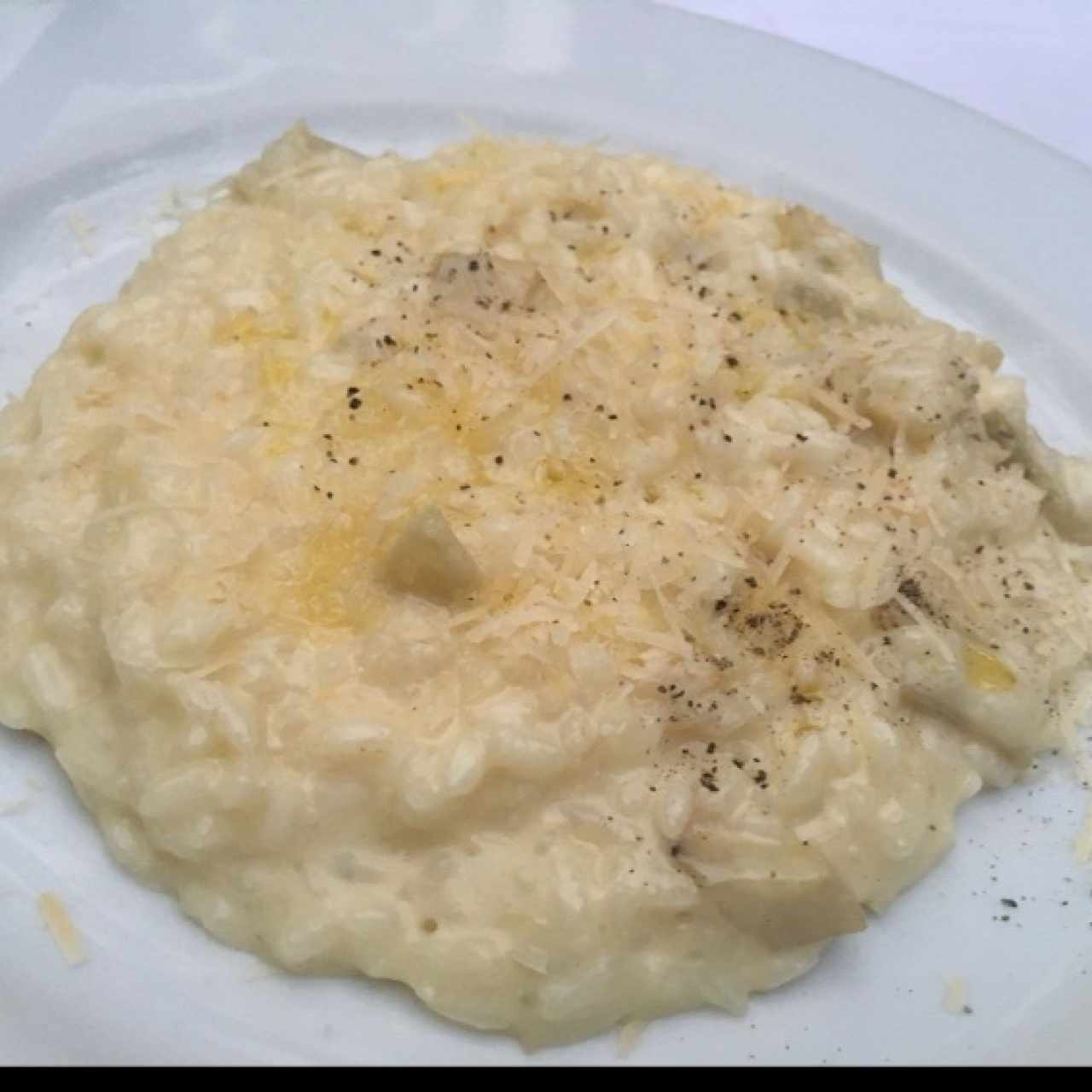 risotto con alcachofas