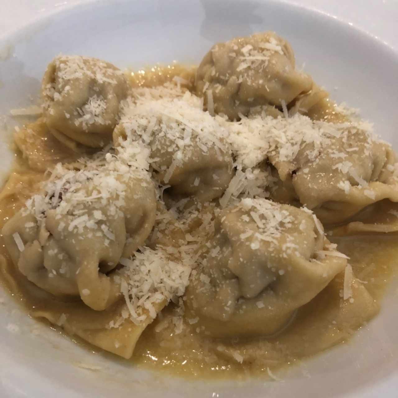 Pasta rellena de ternera