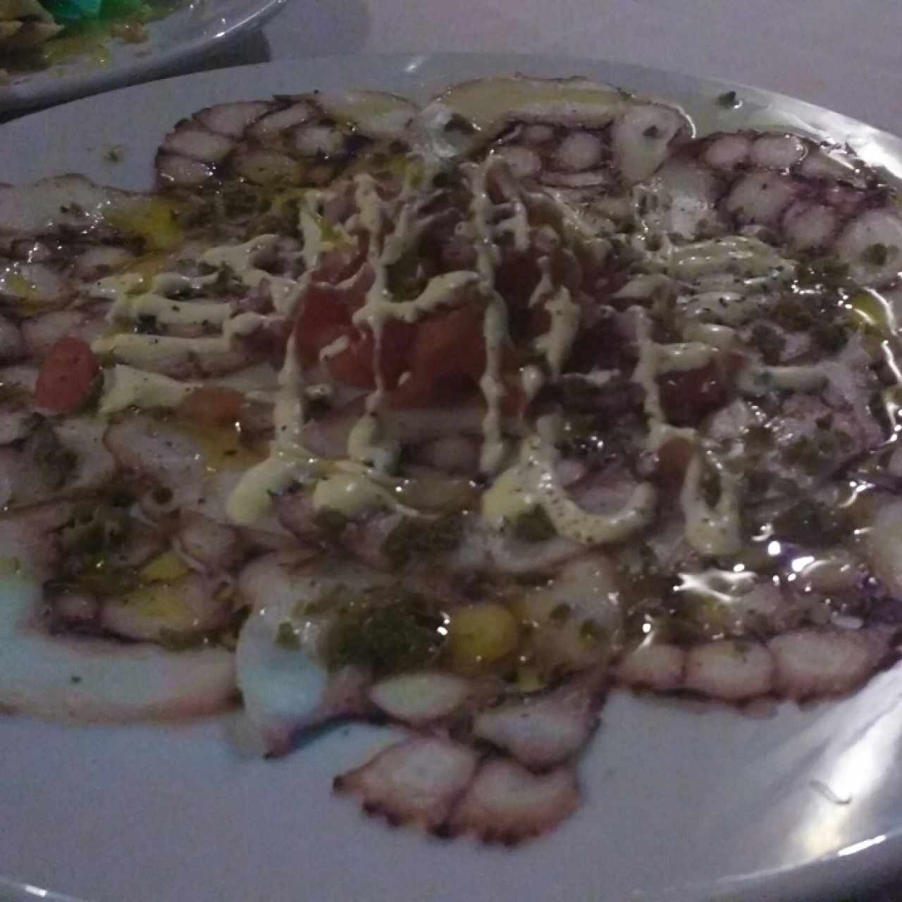carpaccio de Pulpo