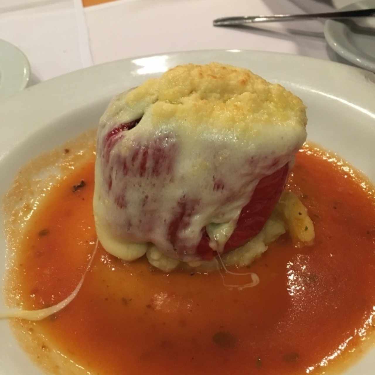 pimento relleno con carne molida 