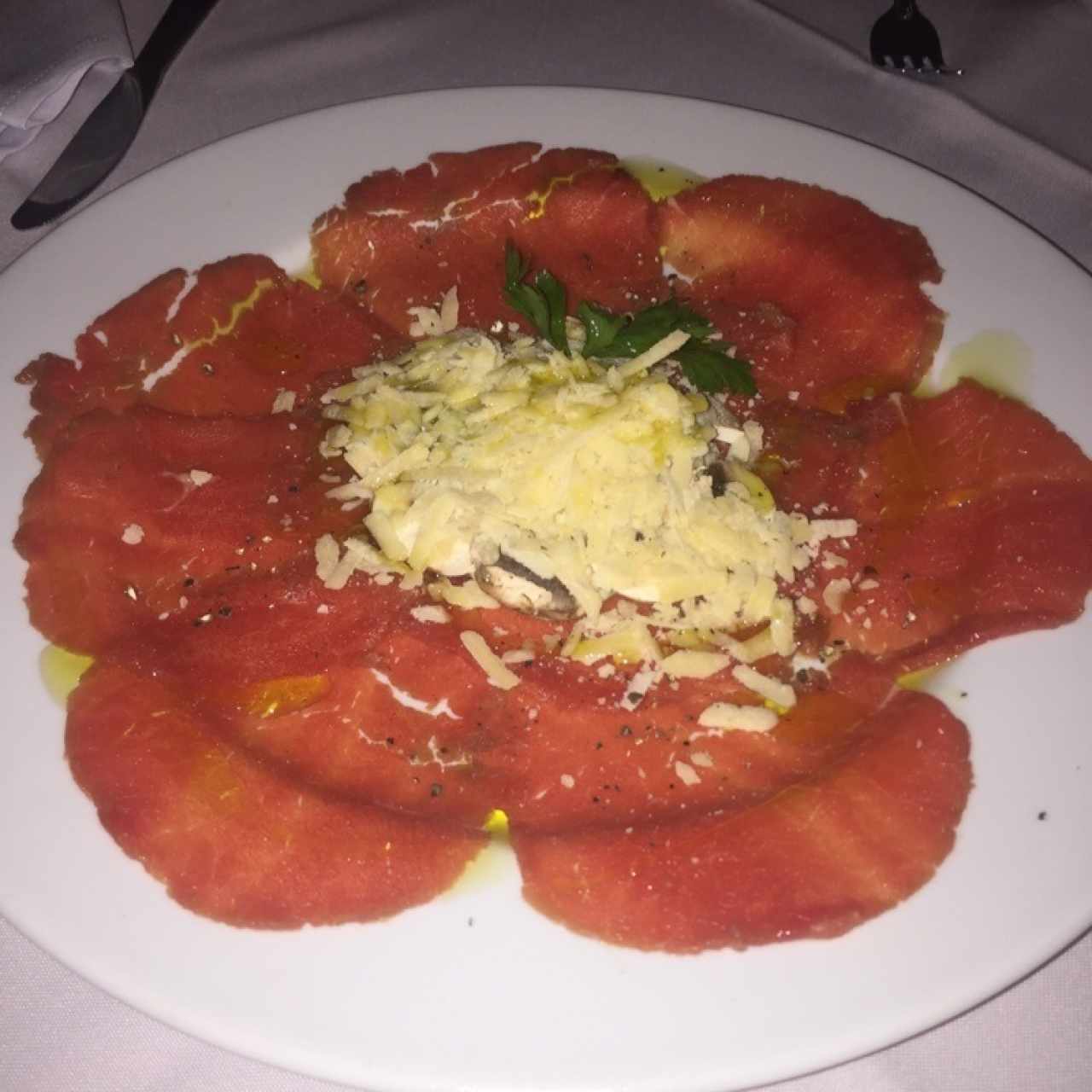 carpaccio de lomito 