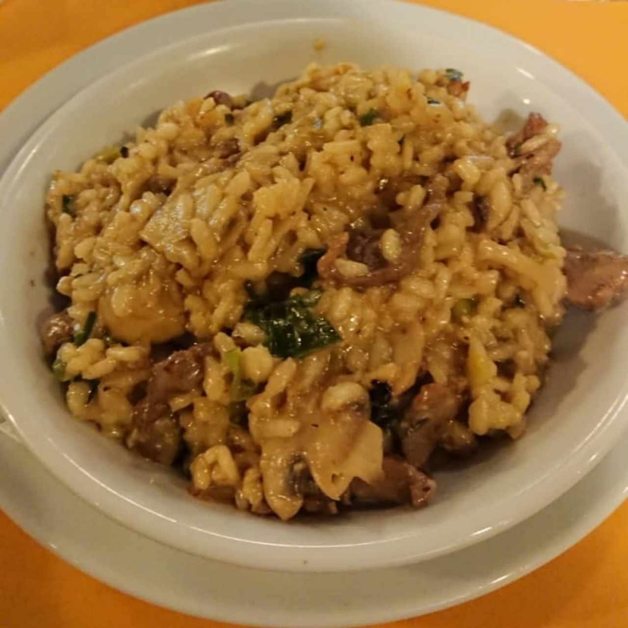 Risotto champiñones 
