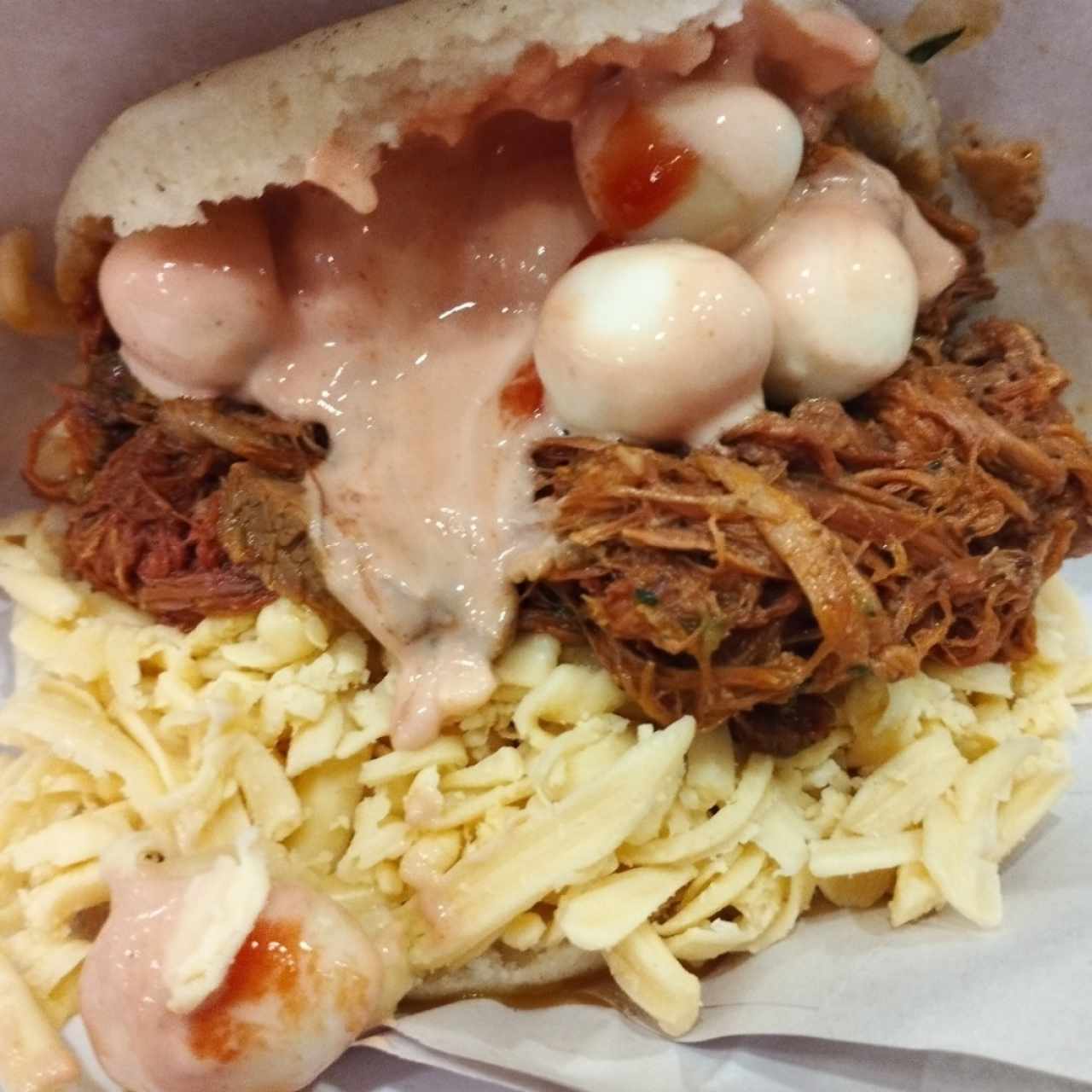 Arepa 3 sabores - Relleno a elección 