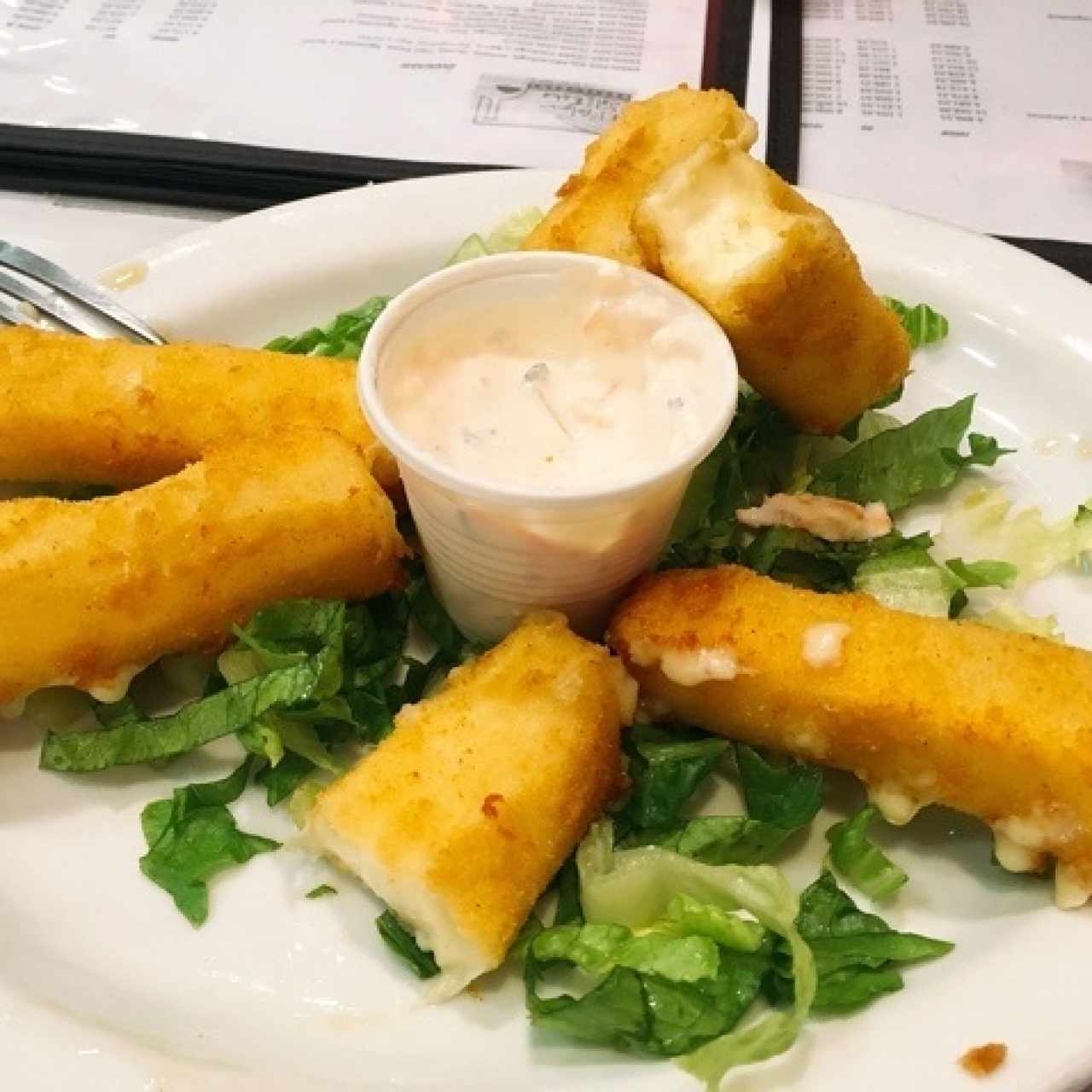 Dedis de mozarella. no aguantanos la foto y los probamos. 